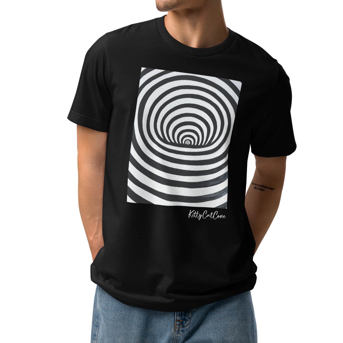 "The Hole" Hand-Painted Art Print T-Shirt