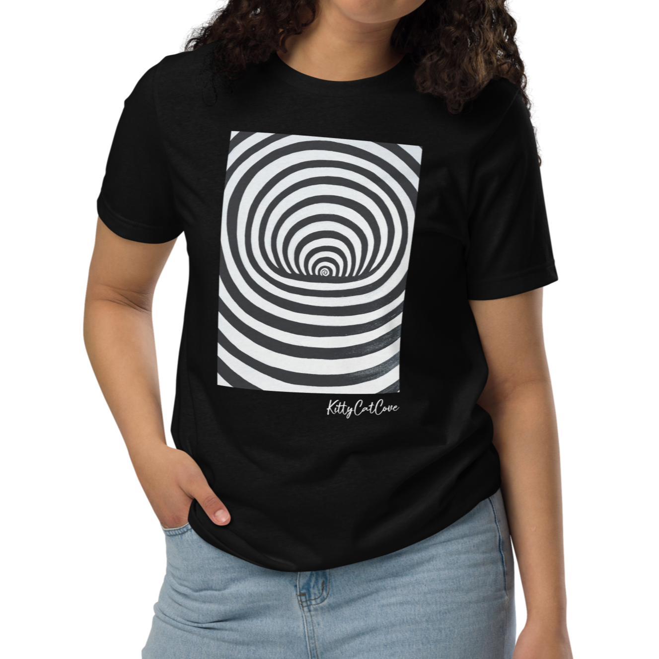 "The Hole" Hand-Painted Art Print T-Shirt