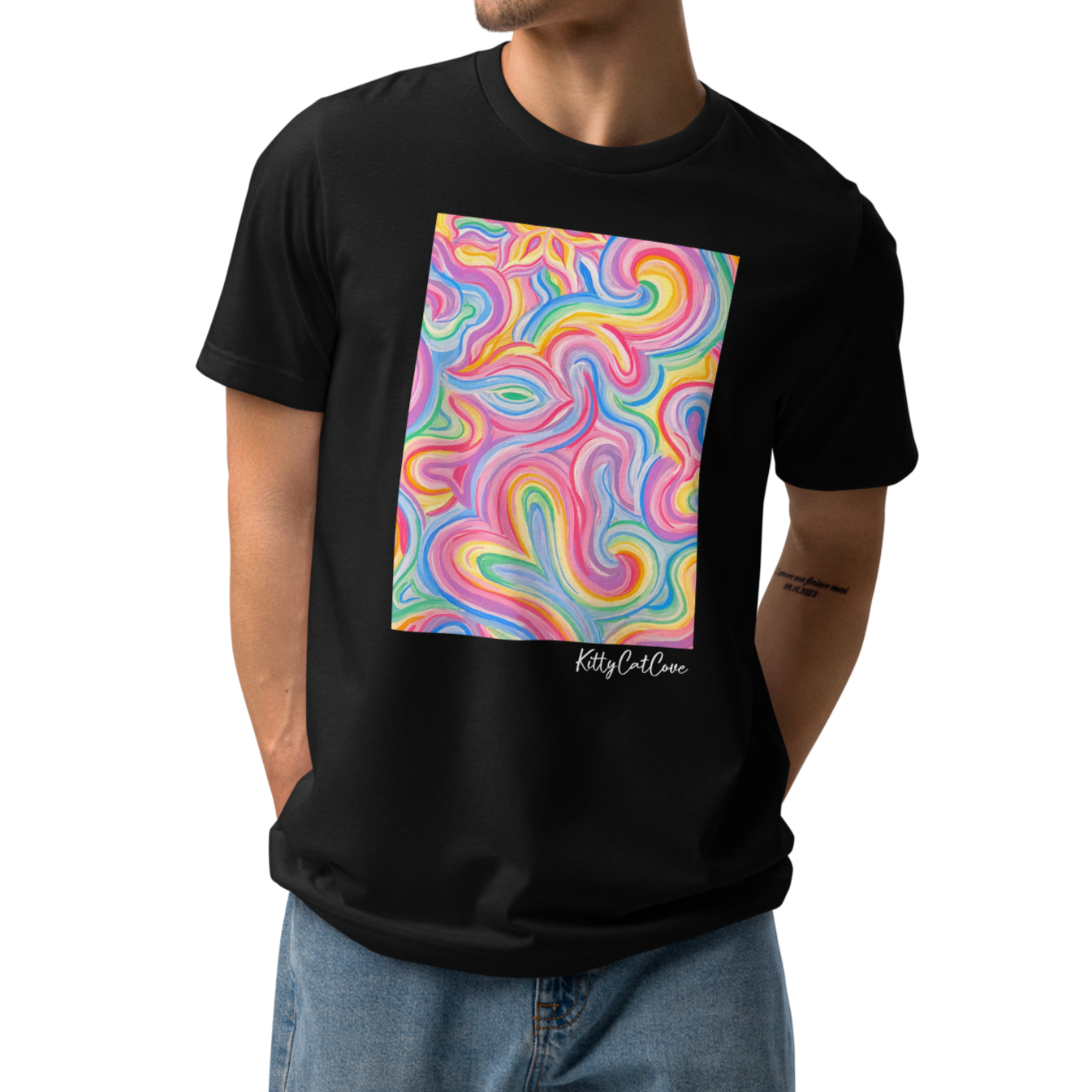 "Unicorn" Hand-Painted Art Print T-Shirt