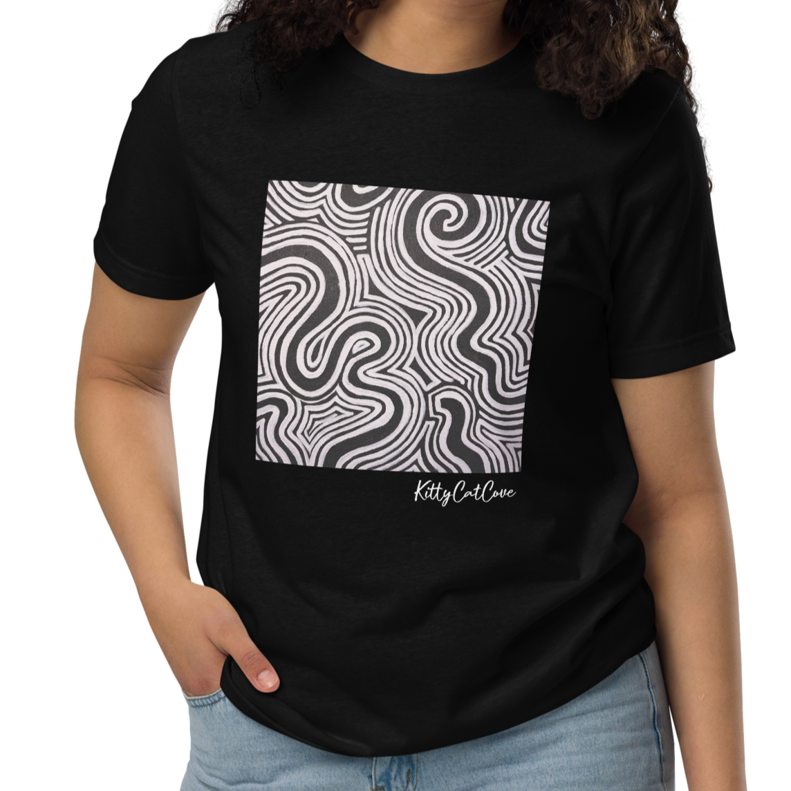"Record Player" Hand-Painted Art Print T-Shirt