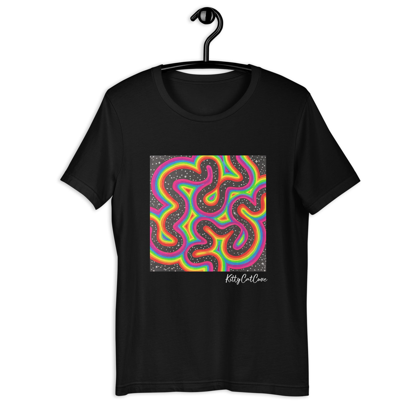 "Rainbow Rovd" Hand-Painted Art Print T-Shirt