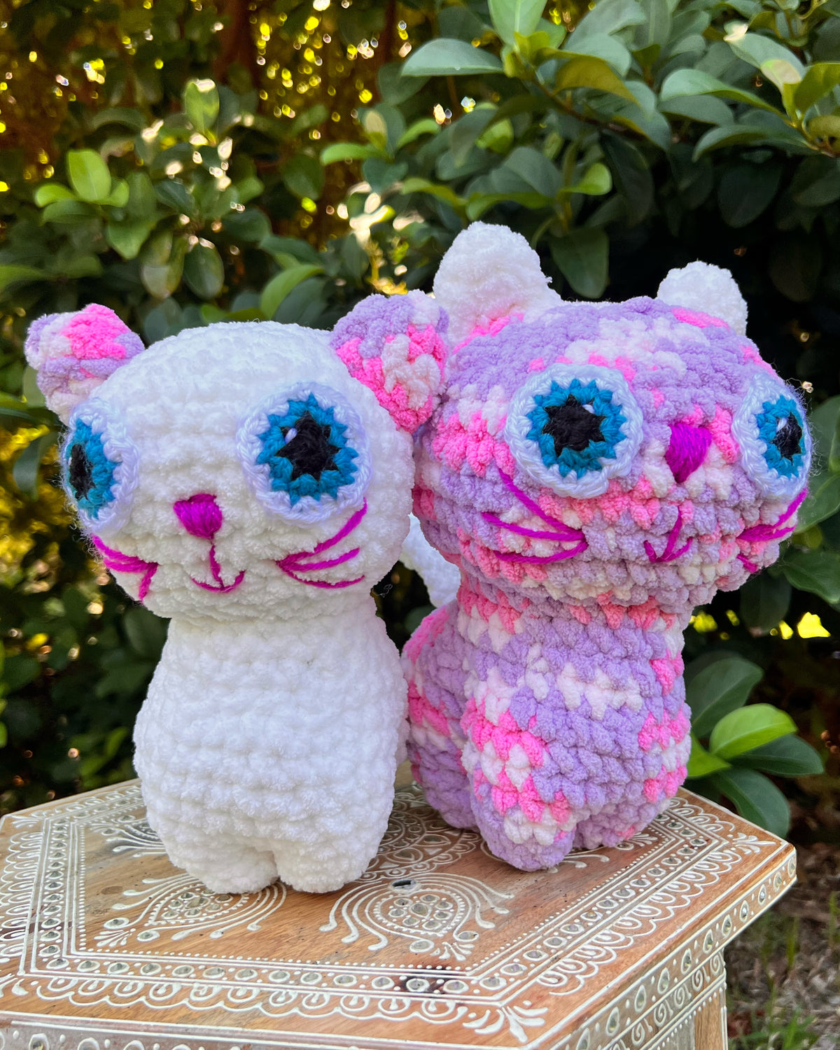 Crochet Kitty- Jasmine & Iris (Bonded Pair)