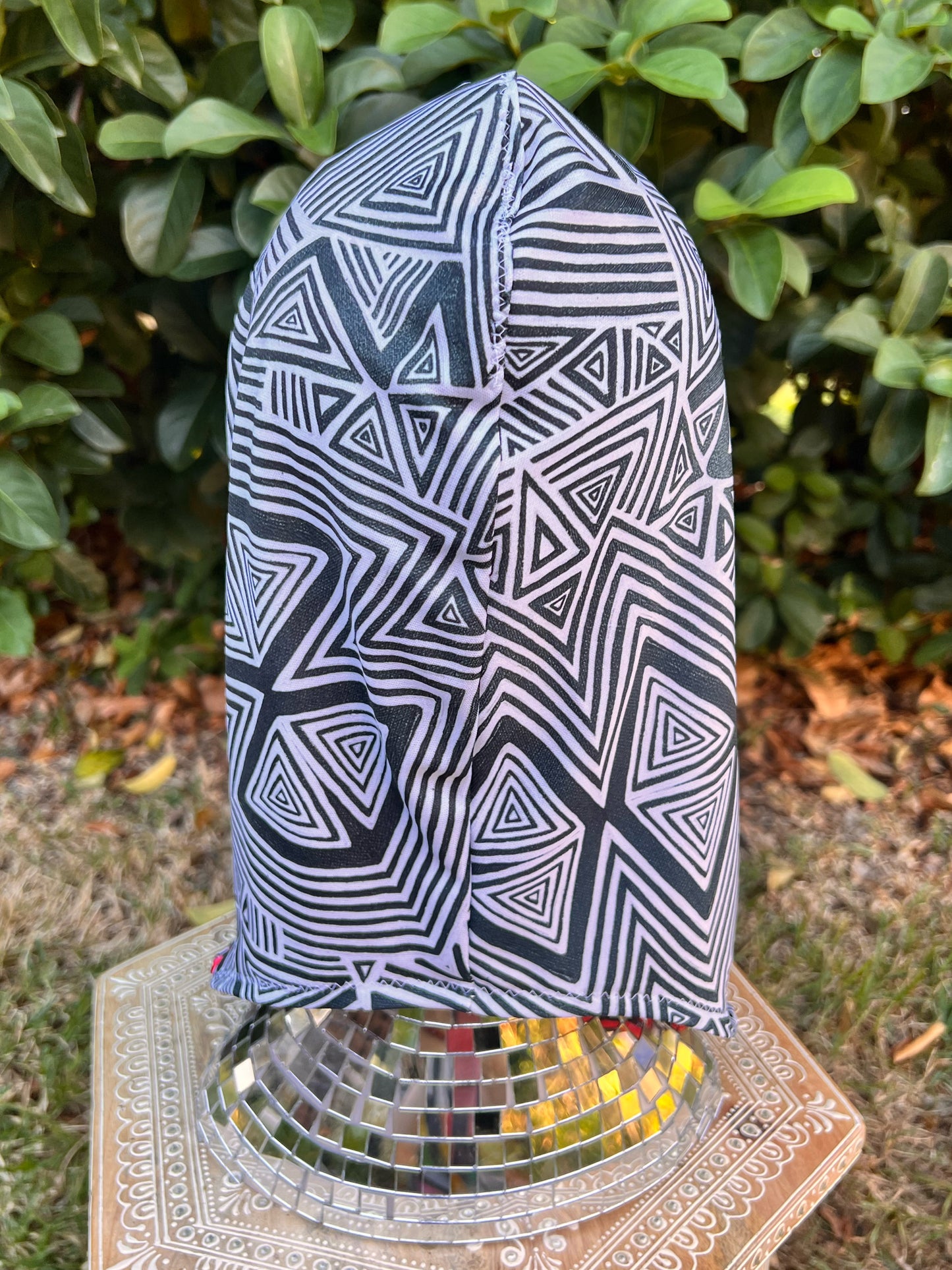 Reversible Rave Hood: "Hypnosis" x "Helix" Hand-Painted Designs