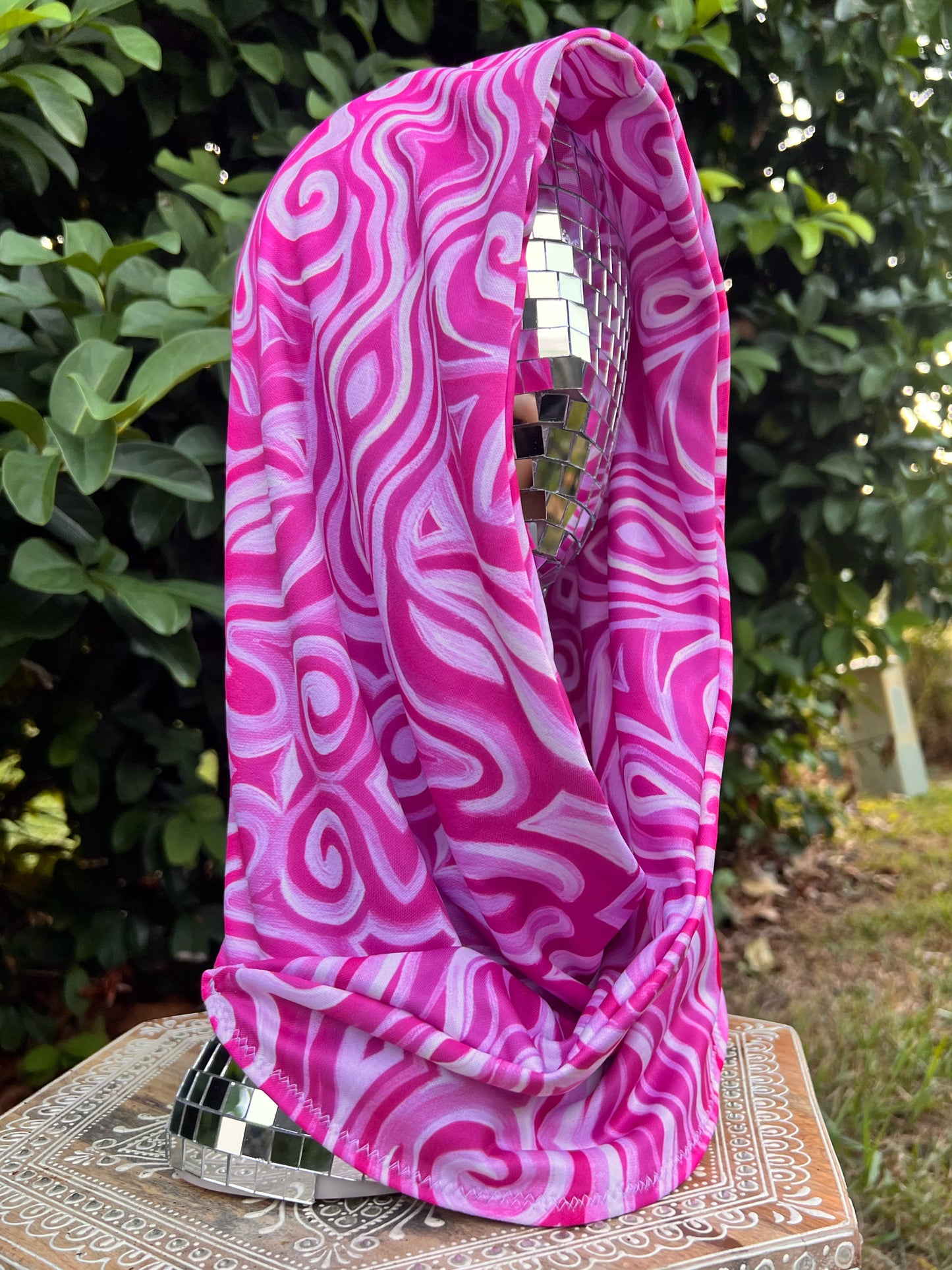 Reversible Rave Hood: "Princess" Hand-Painted Design