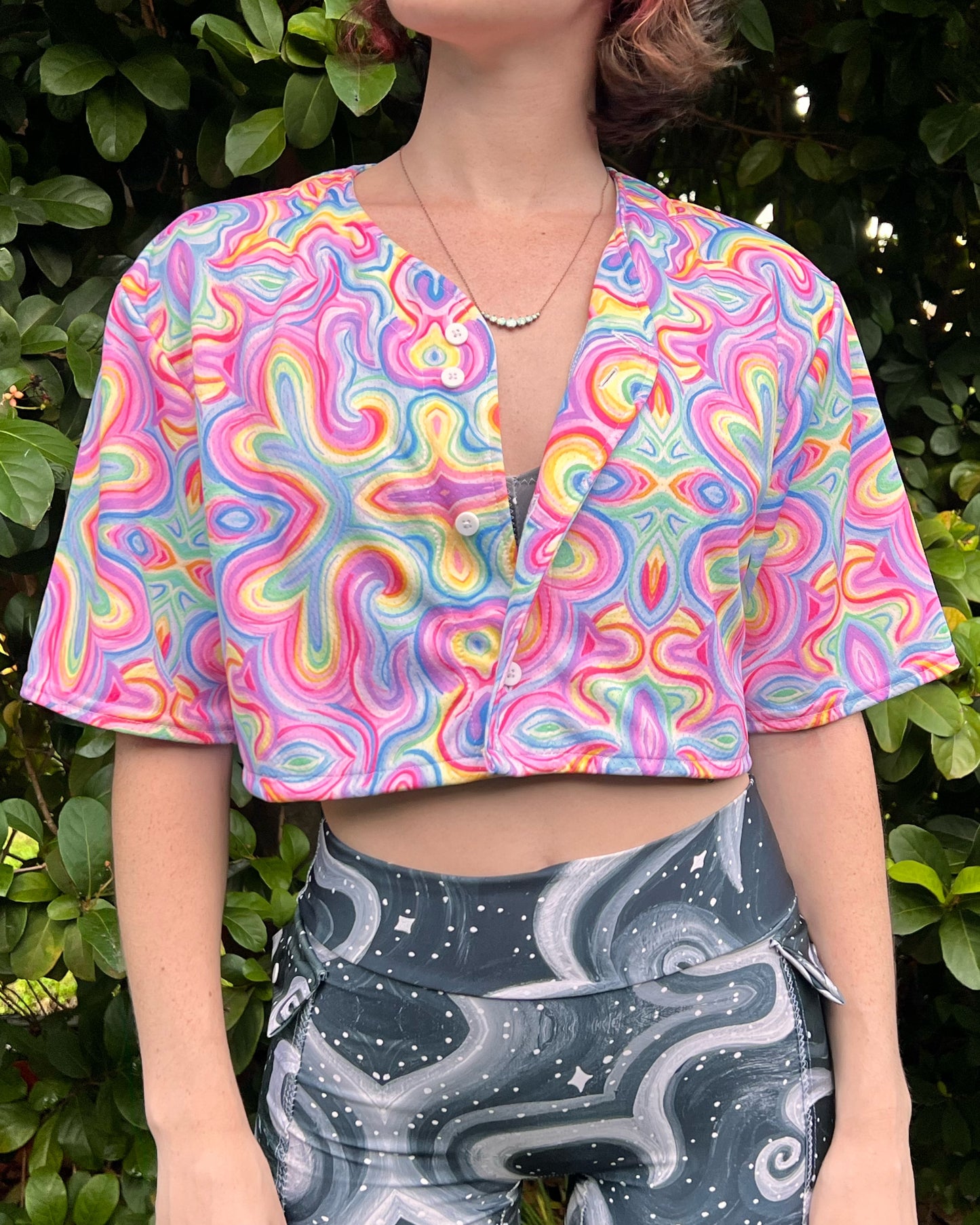 Cropped Button Up Jerseys: Choose A Design