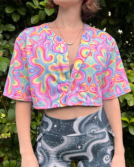 Cropped Button Up Jerseys: Choose A Design