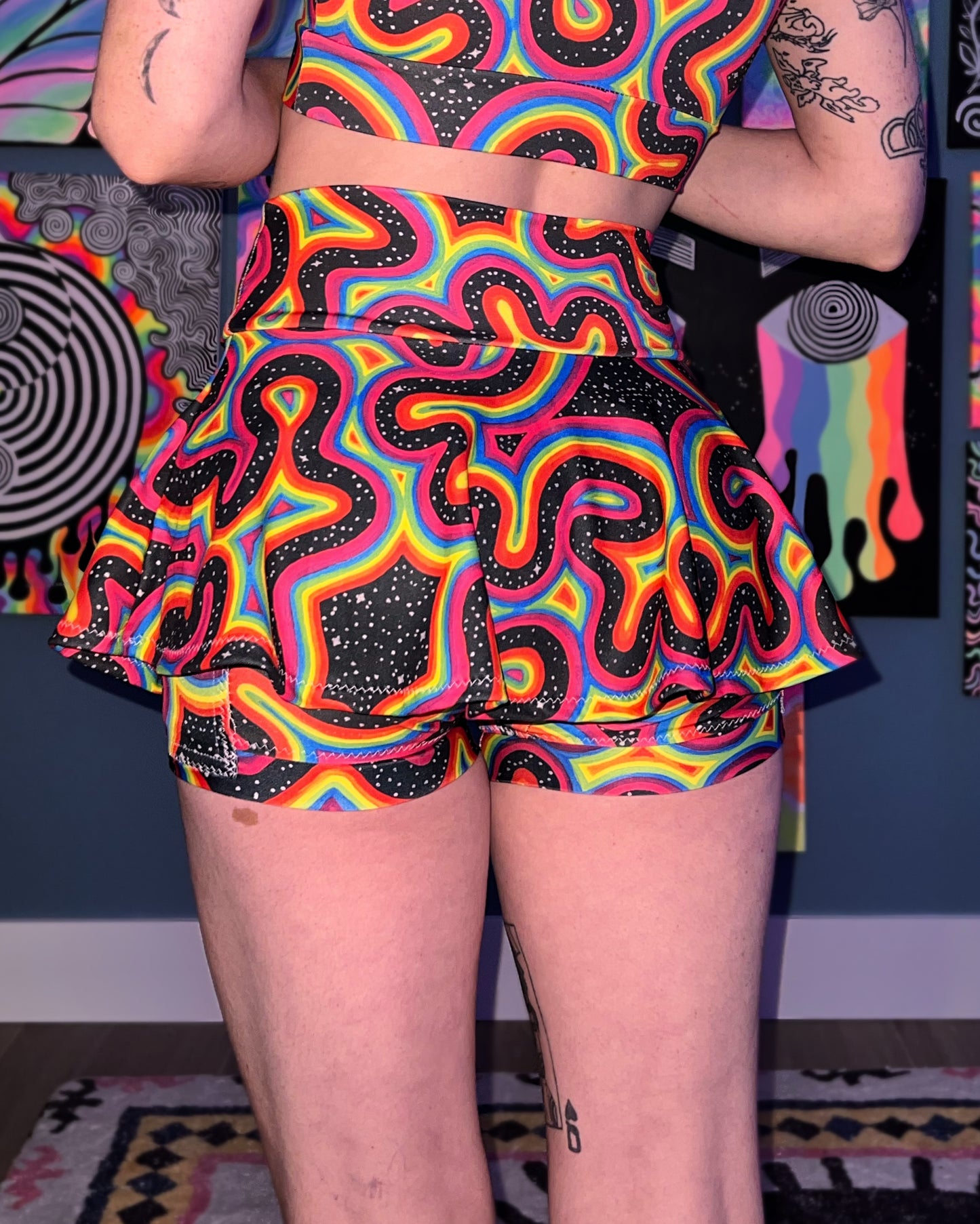 Custom Order: High Waisted Skort (Choose a Design)