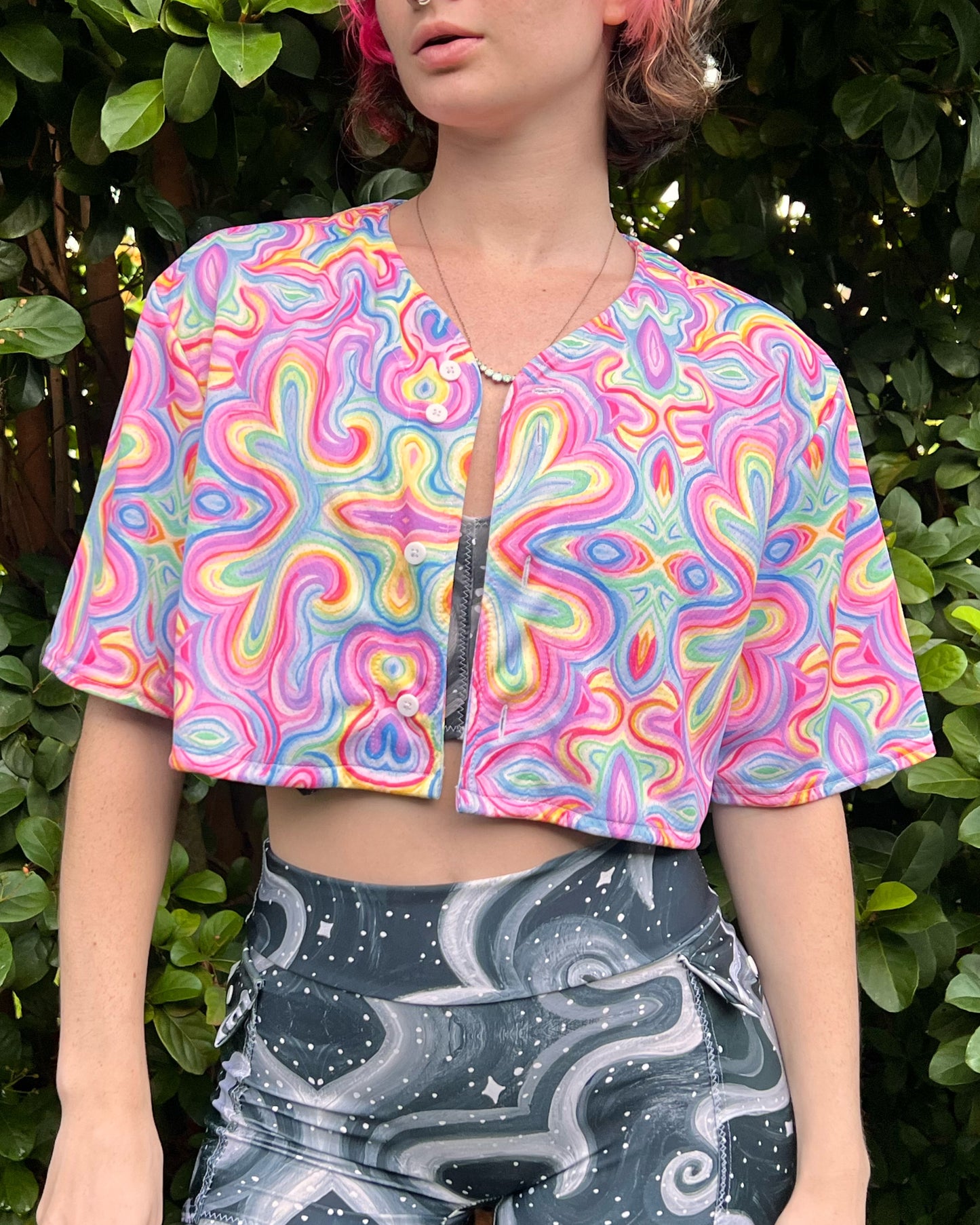 Cropped Button Up Jerseys: Choose A Design