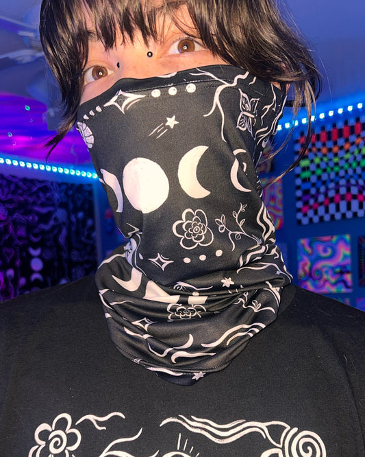 (CHOOSE A DESIGN) Lightweight Stretchy Gaiter Mask