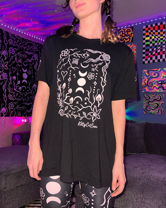 Soft Art Print T-Shirt "Midnight Magic" Design