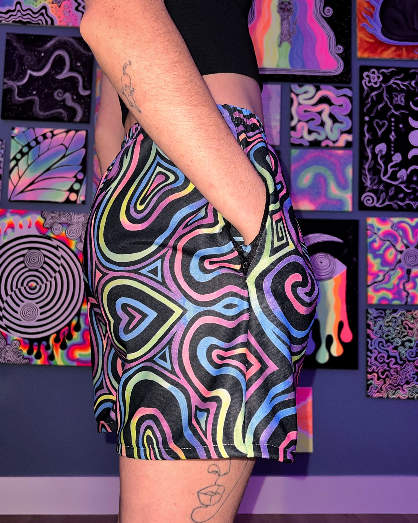 Custom Order: Unisex Flow Shorts [2 Zipper Pockets] (Choose a Design)