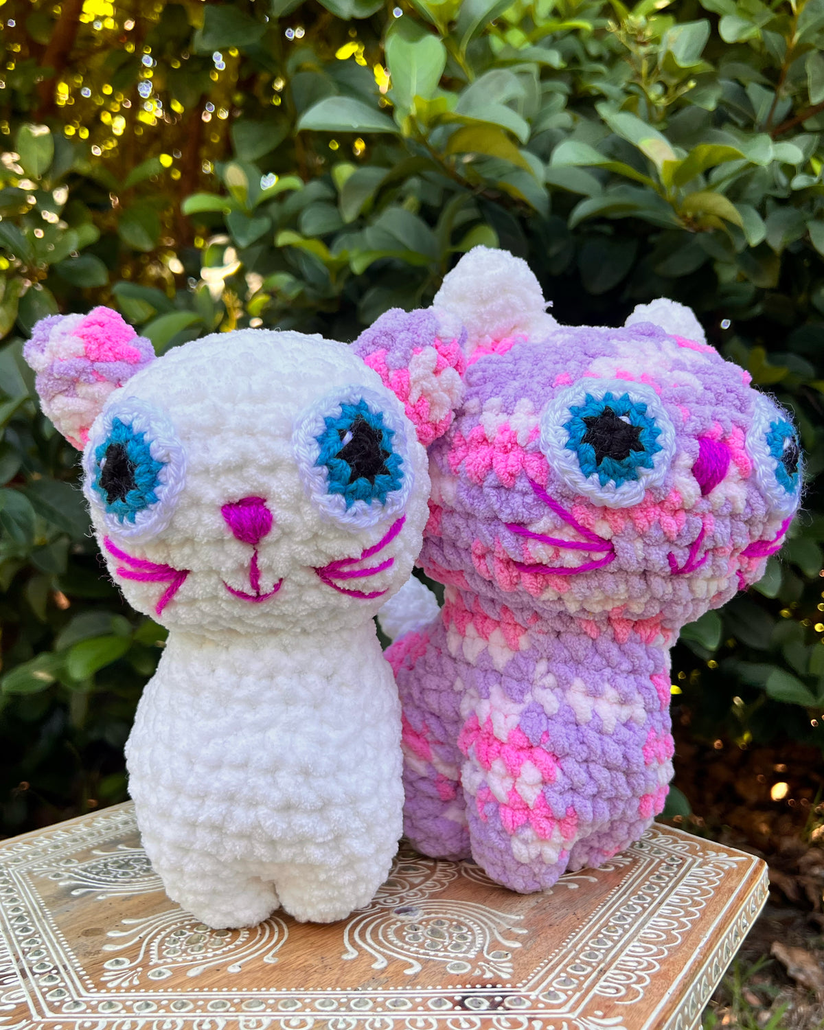 Crochet Kitty- Jasmine & Iris (Bonded Pair)