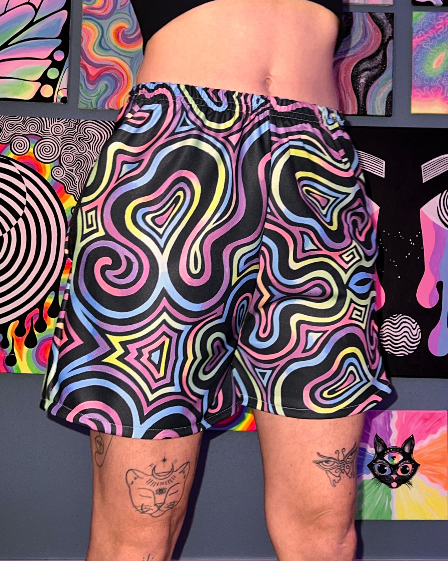Custom Order: Unisex Flow Shorts [2 Zipper Pockets] (Choose a Design)