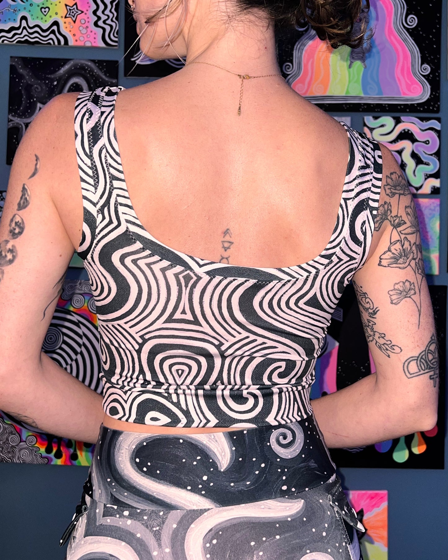 Custom Order: High-Neck Crop Top (Choose a Design)