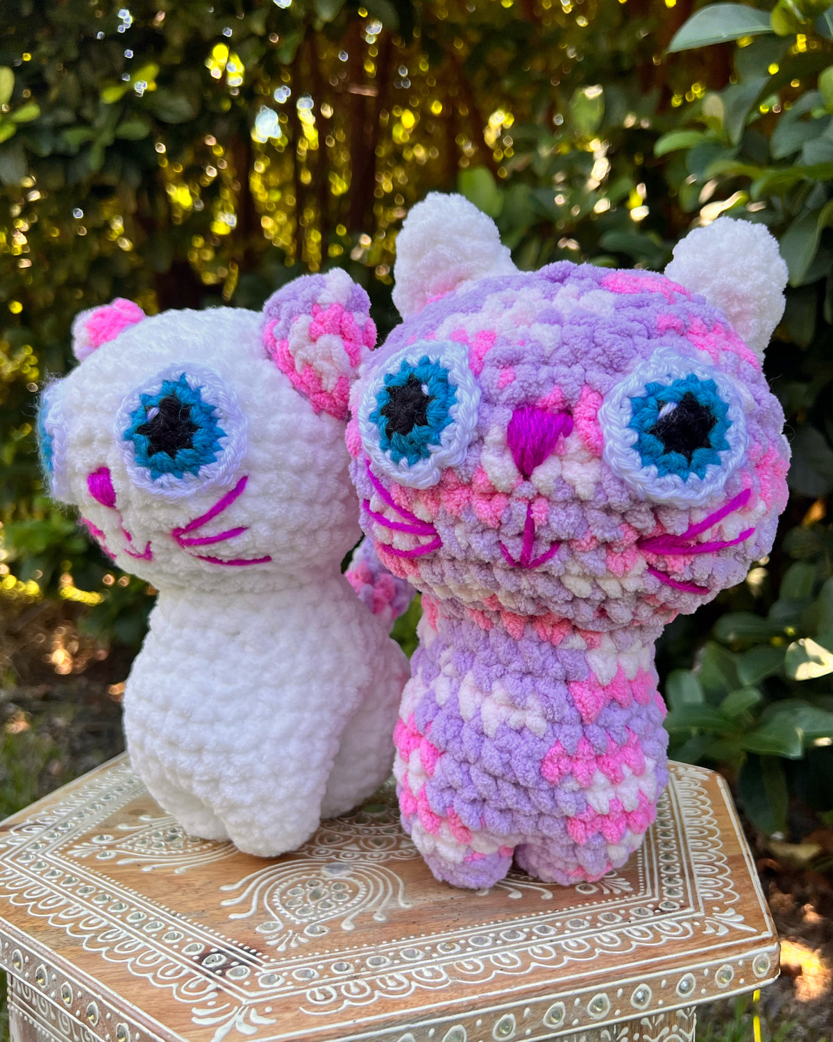 Crochet Kitty- Jasmine & Iris (Bonded Pair)