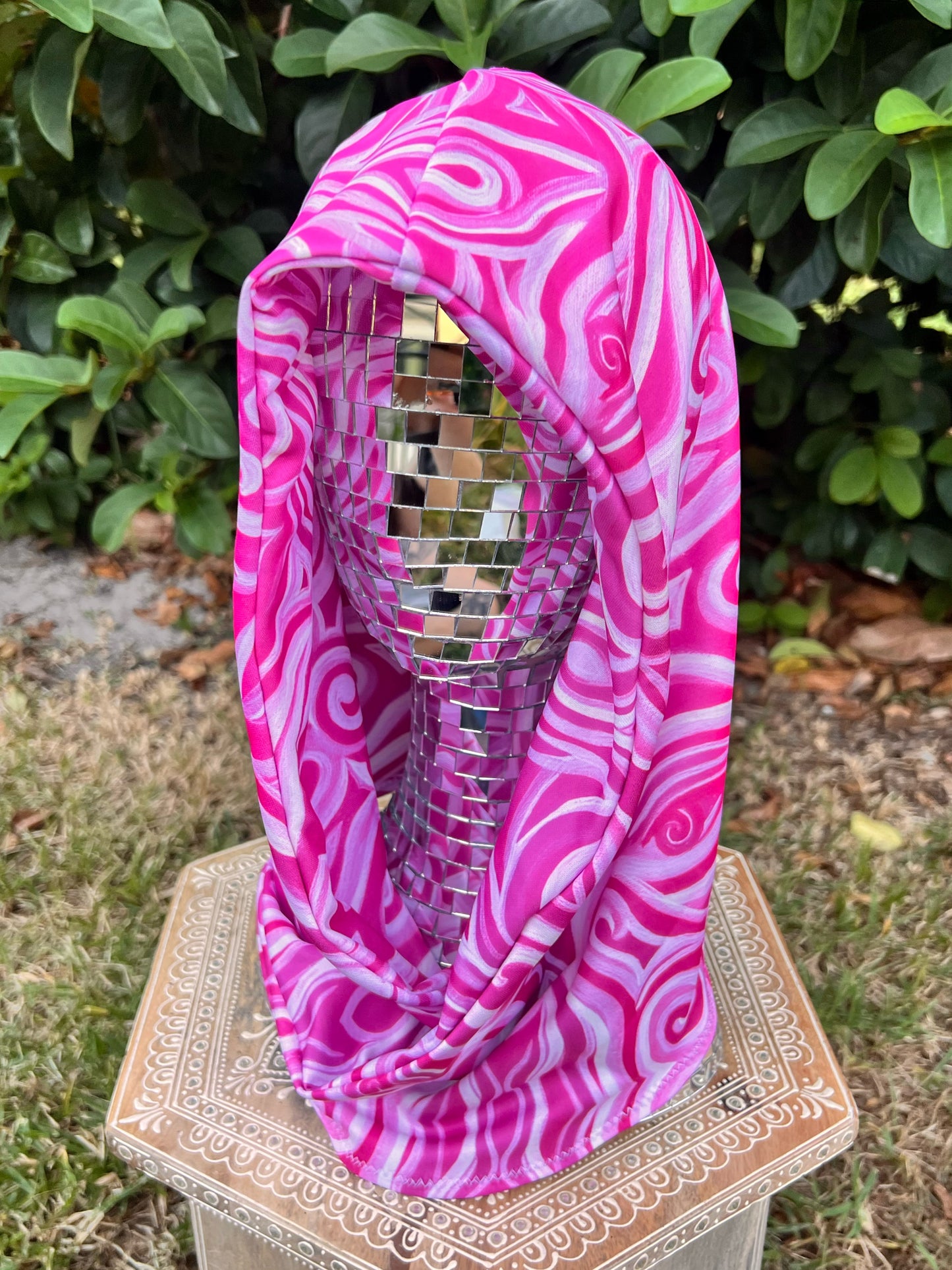 Reversible Rave Hood: "Princess" Hand-Painted Design