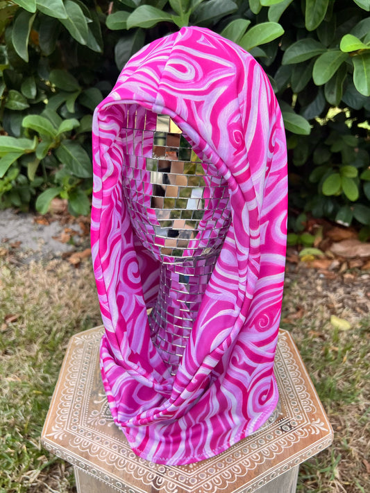 Reversible Rave Hood: "Princess" Hand-Painted Design