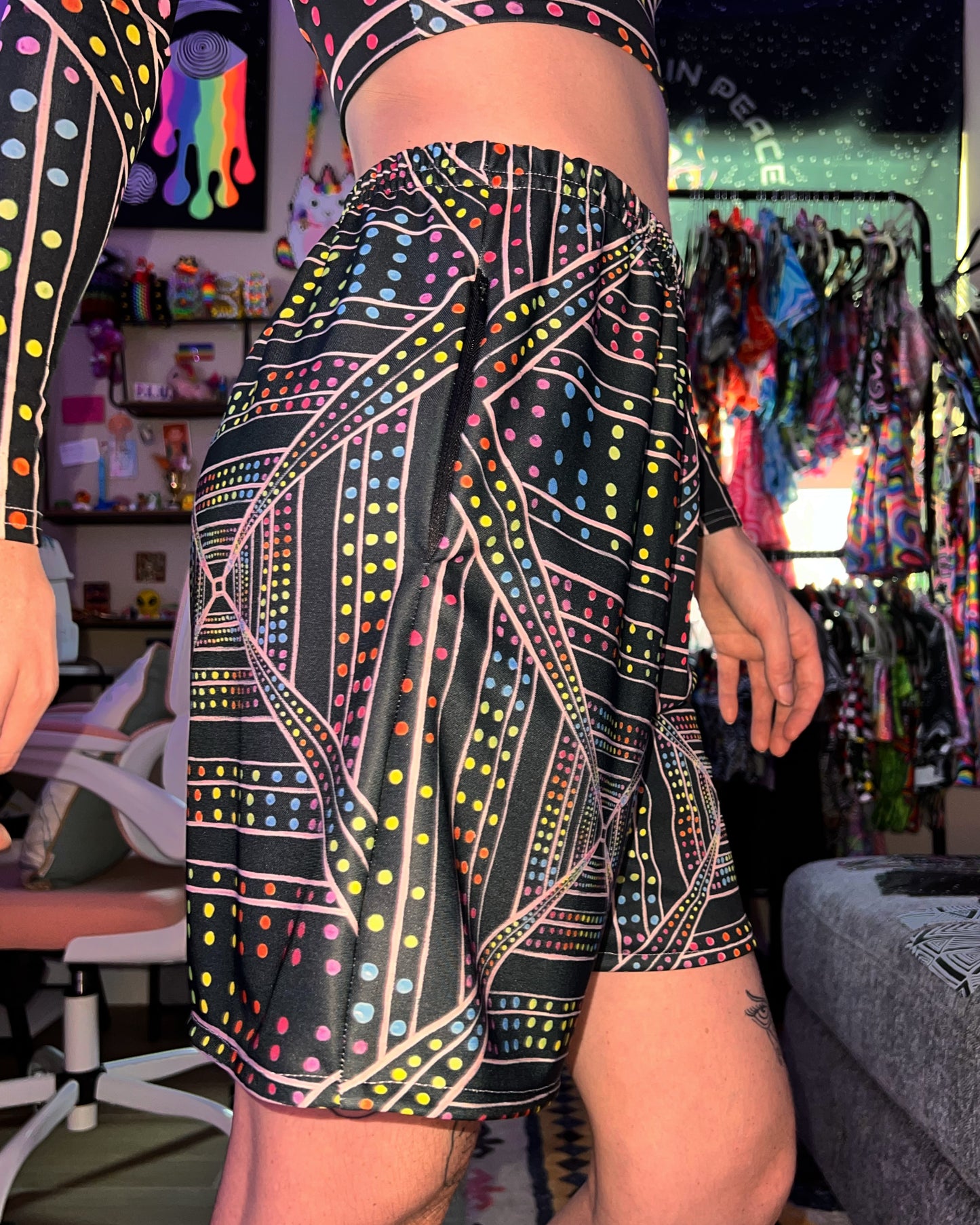 Custom Order: Hypercube Unisex Flow Shorts (Size Medium)