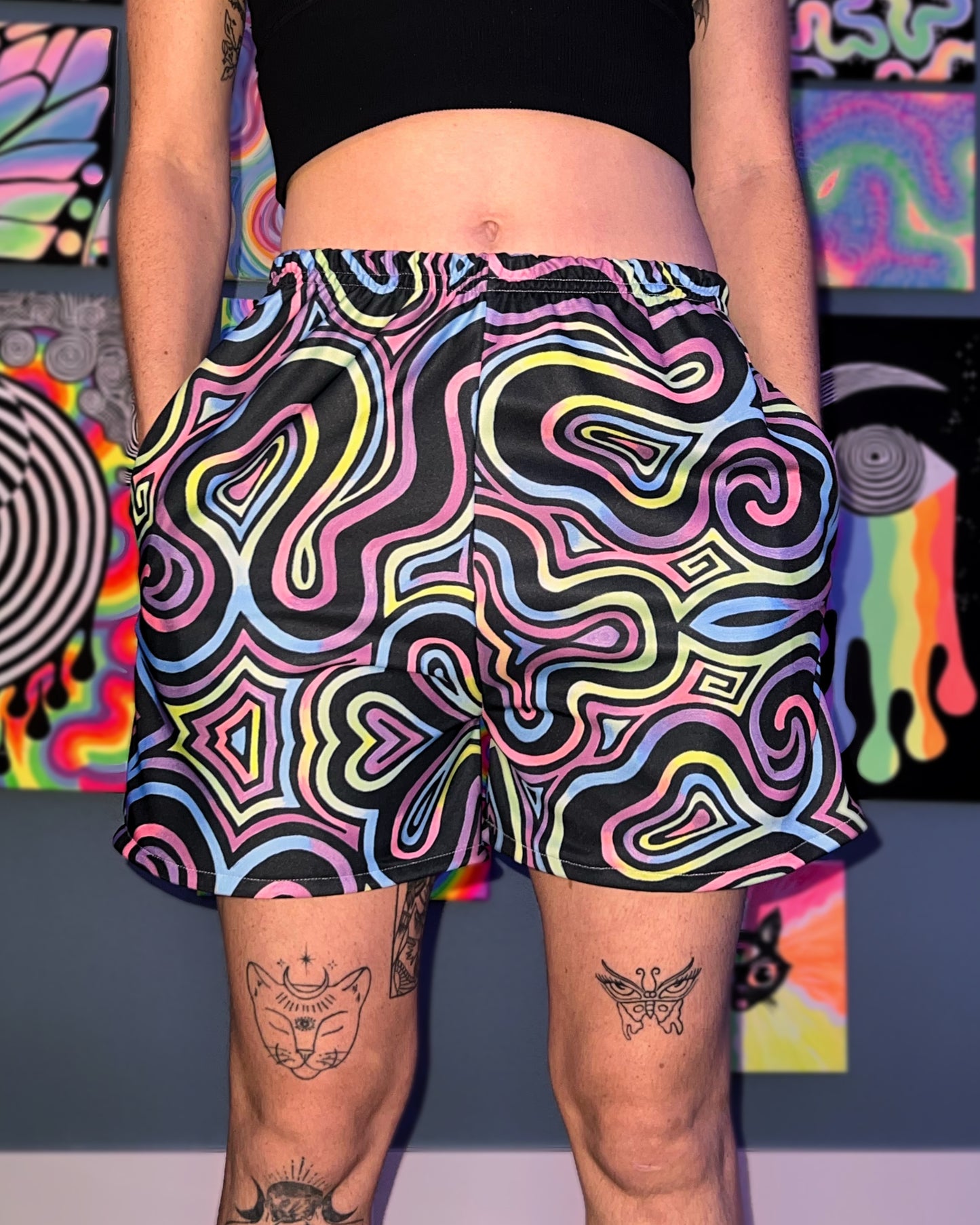 Custom Order: Unisex Flow Shorts [2 Zipper Pockets] (Choose a Design)