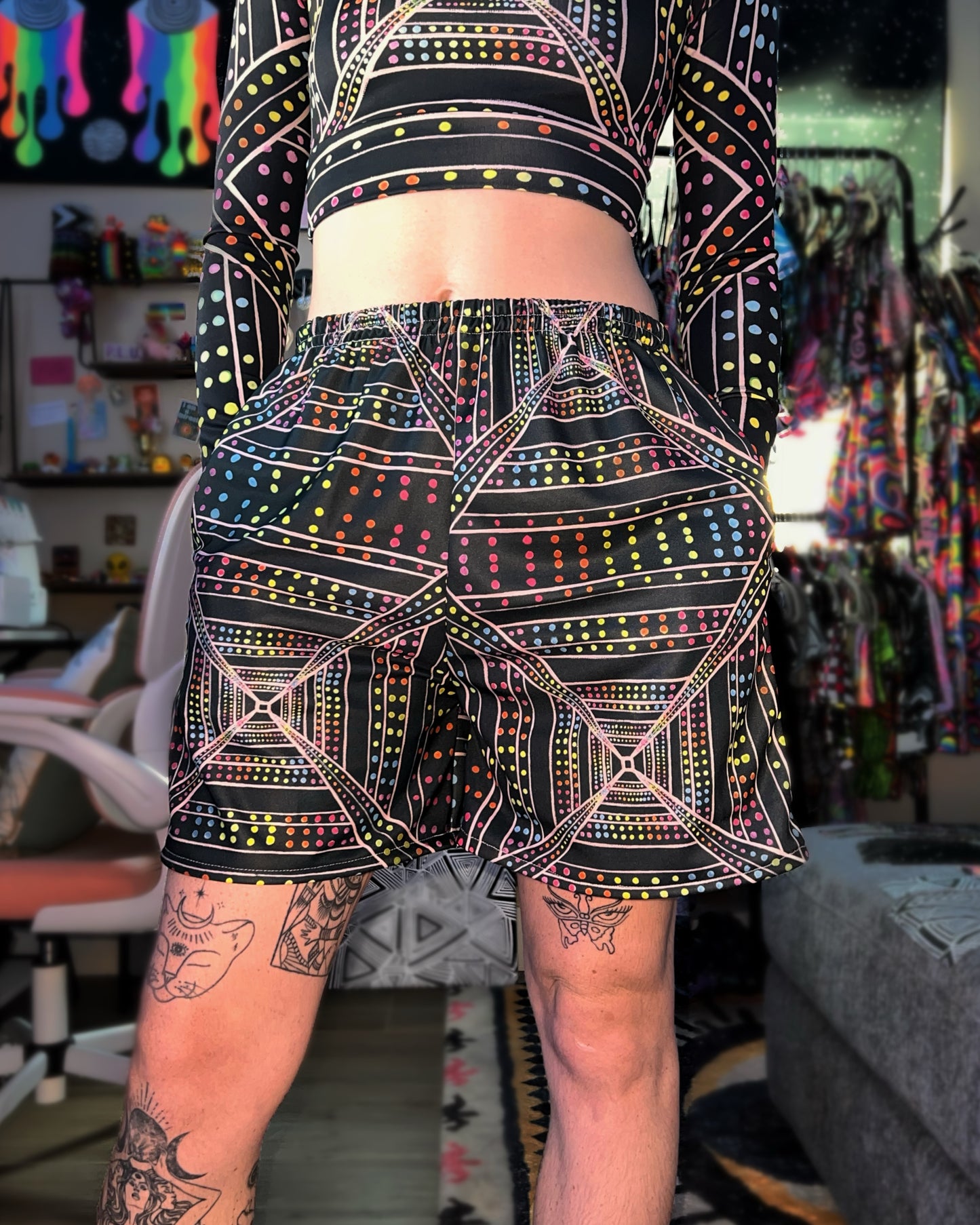 Custom Order: Hypercube Unisex Flow Shorts (Size Medium)