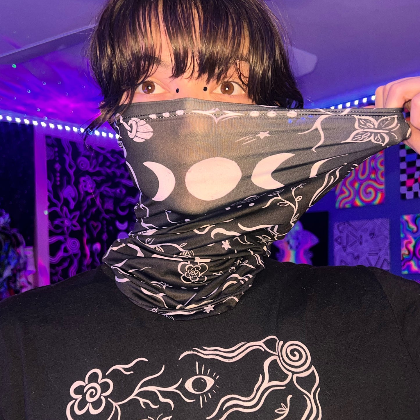 Stretchy Gaiter "Midnight Magic" Design