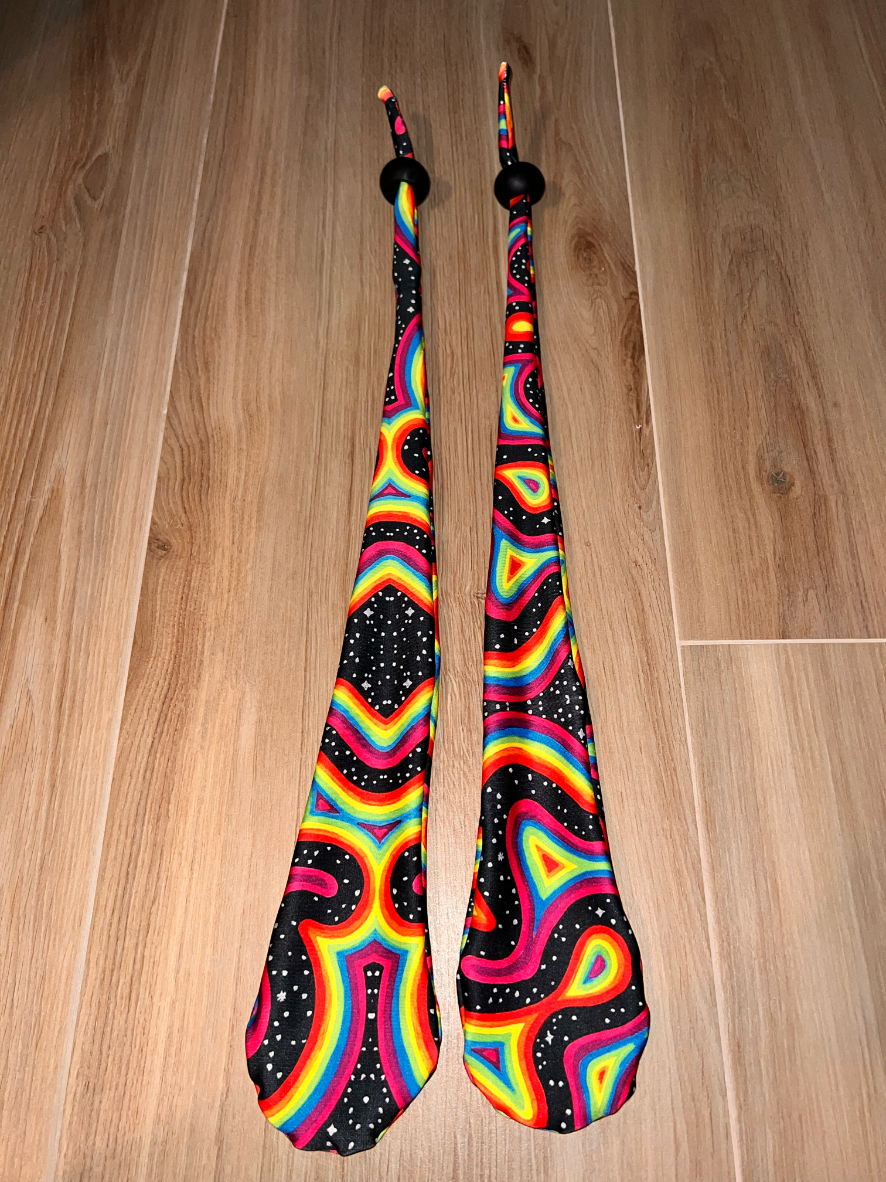 Sock Poi "Rainbow Rovd" Design