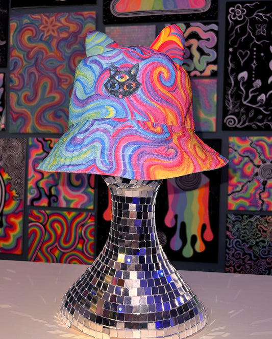 Custom Order: Cat Ears Bucket Hat (Choose a Design)
