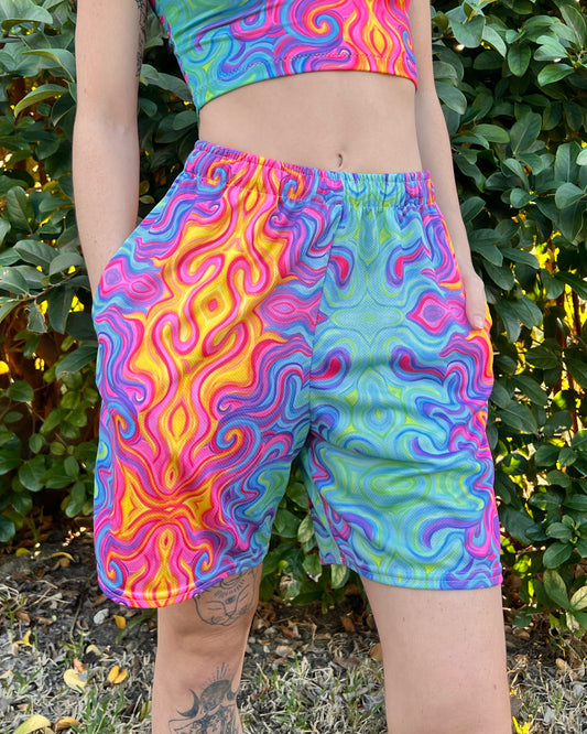 Soft Athletic Shorts "Elemental" Design