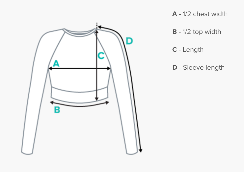 Long Sleeve Crop Top- "Cosmic" Design