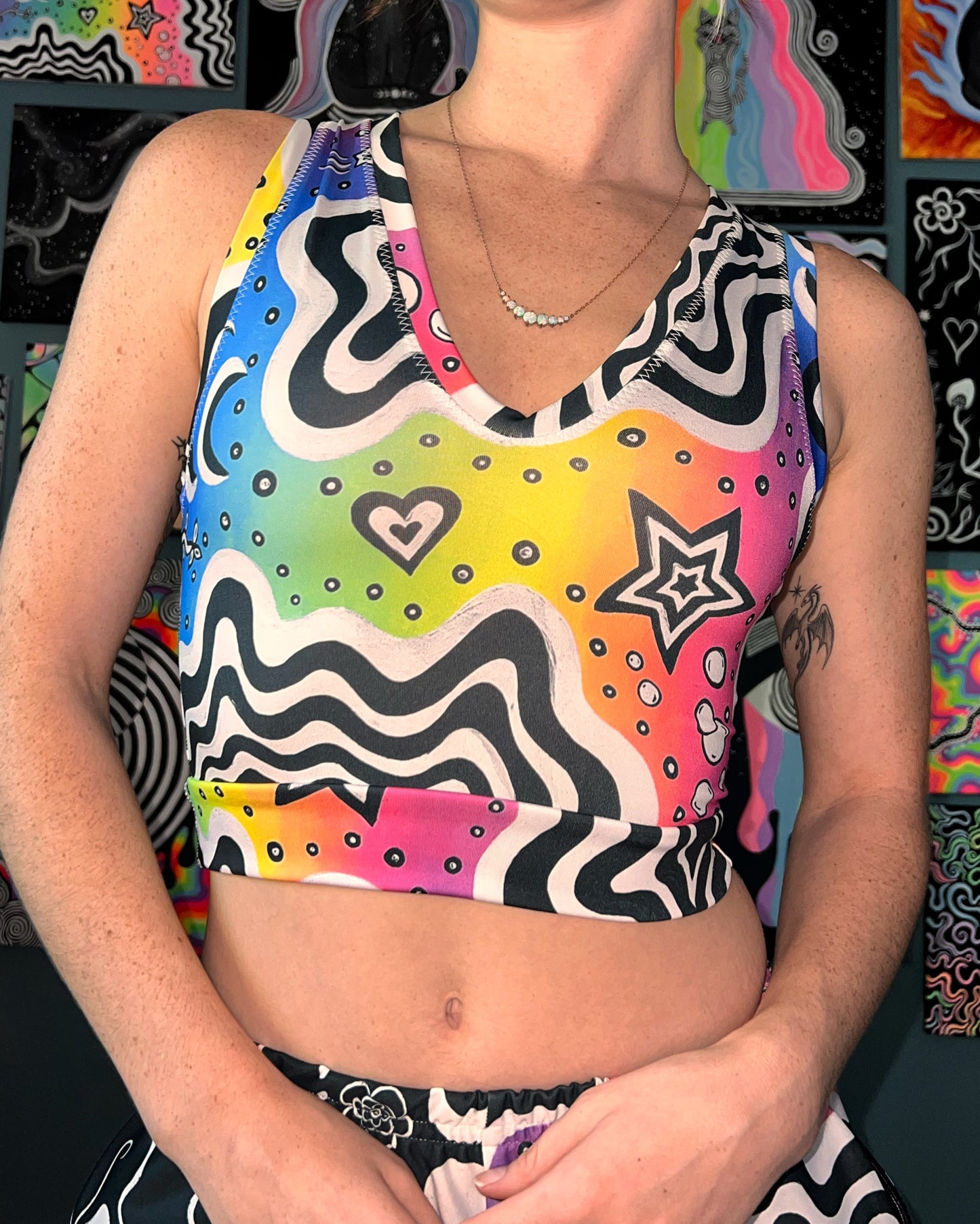 Custom Order: Open Back Crop Top (Choose a Design)