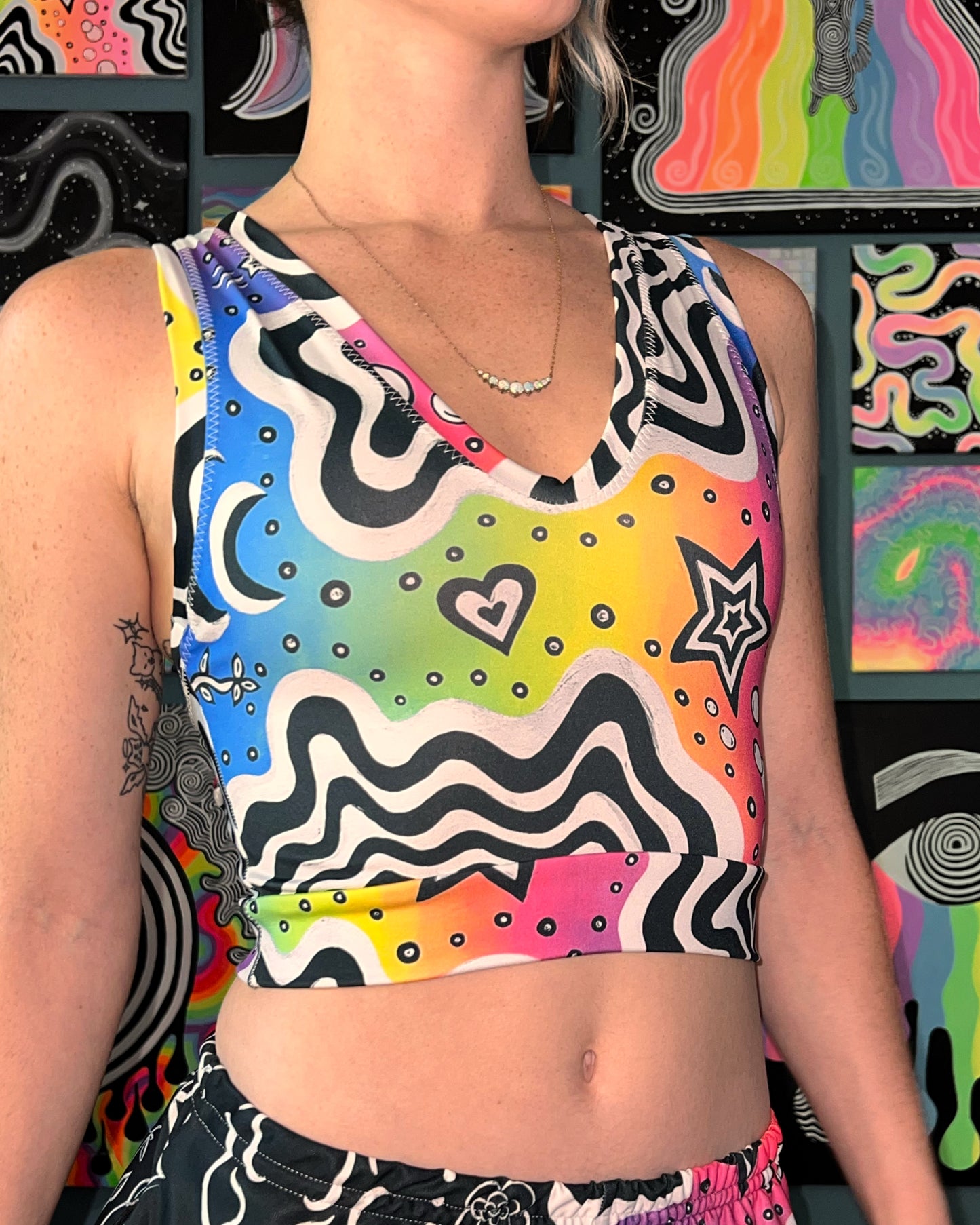Custom Order: Open Back Crop Top (Choose a Design)
