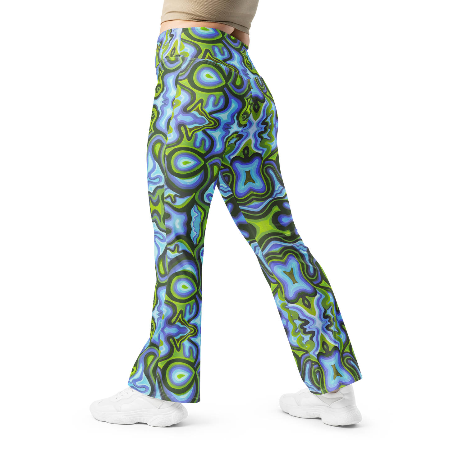 High Waisted Yoga Pants (+Internal Pocket)- "Gaia" Design