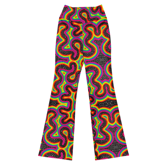 High Waisted Yoga Pants (+Internal Pocket)- "Rainbow Rovd" Design