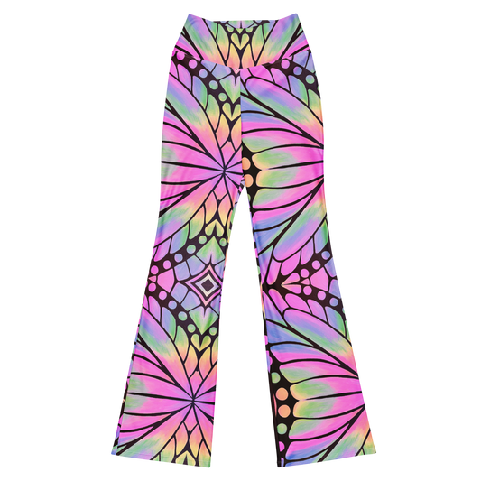 High Waisted Yoga Pants (+Internal Pocket)- "Butterfly" Design