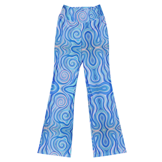 High Waisted Yoga Pants (+Internal Pocket)- "Aqua" Design