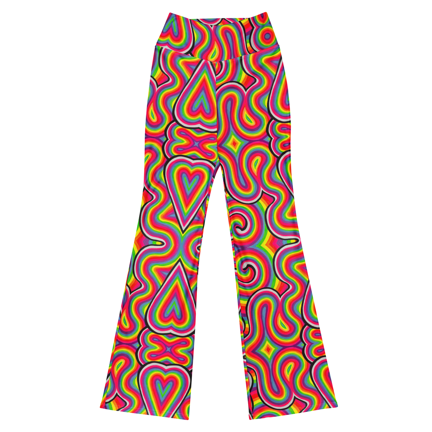 High Waisted Yoga Pants (+Internal Pocket)- "Dopamine" Design