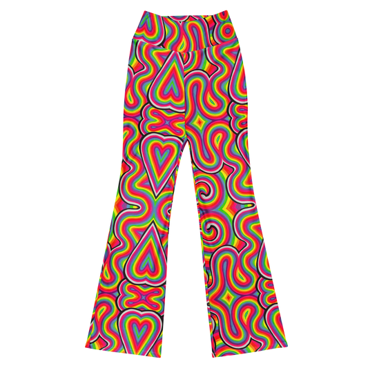 High Waisted Yoga Pants (+Internal Pocket)- "Dopamine" Design