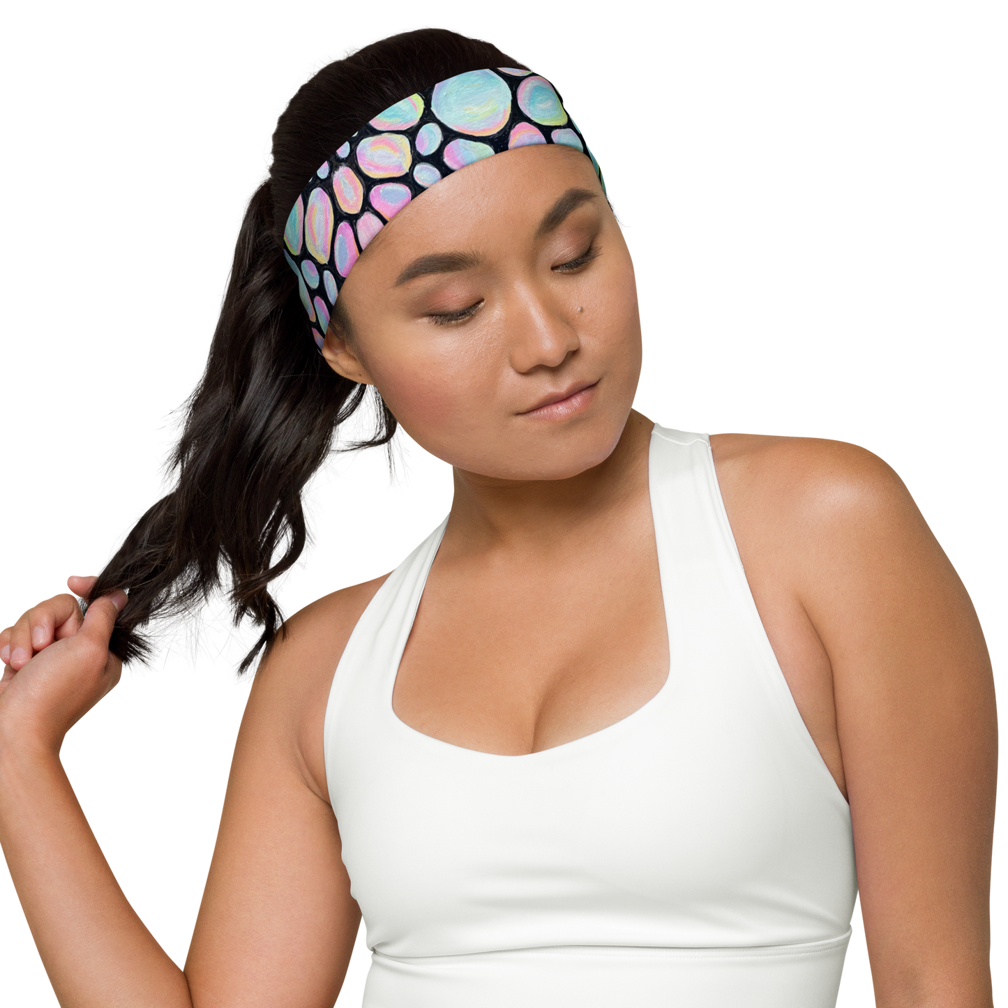 Stretchy Headband- "Bubbles" Design