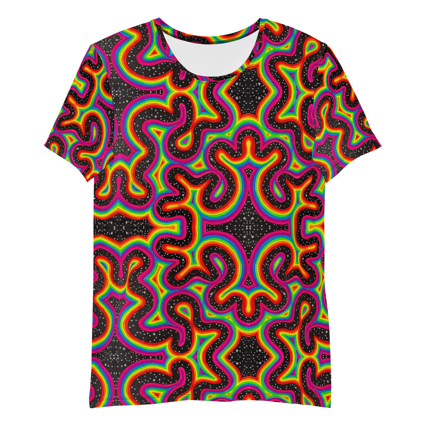 Athletic T-Shirt- "Rainbow Rovd" Design