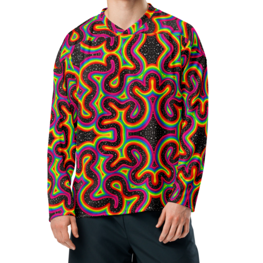 Long Sleeve Jersey- "Rainbow Rovd" Design