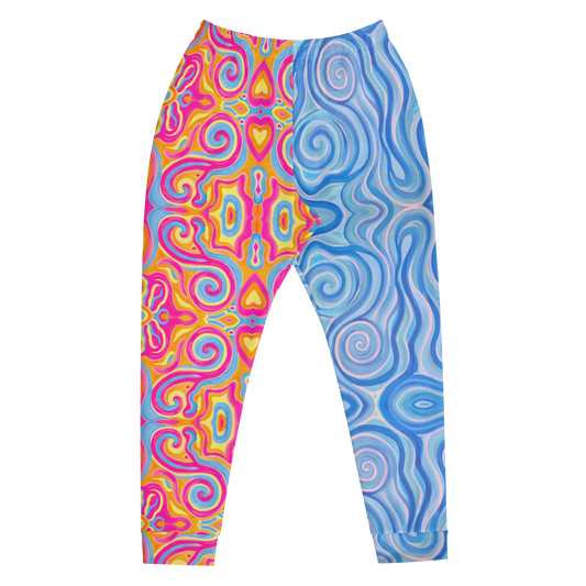 Cozy Joggers- "Magic Stamps" x "Aqua"