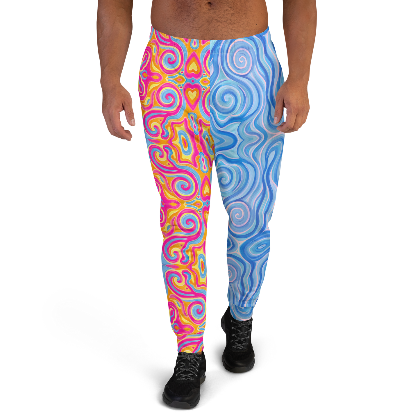 Cozy Joggers- "Magic Stamps" x "Aqua"