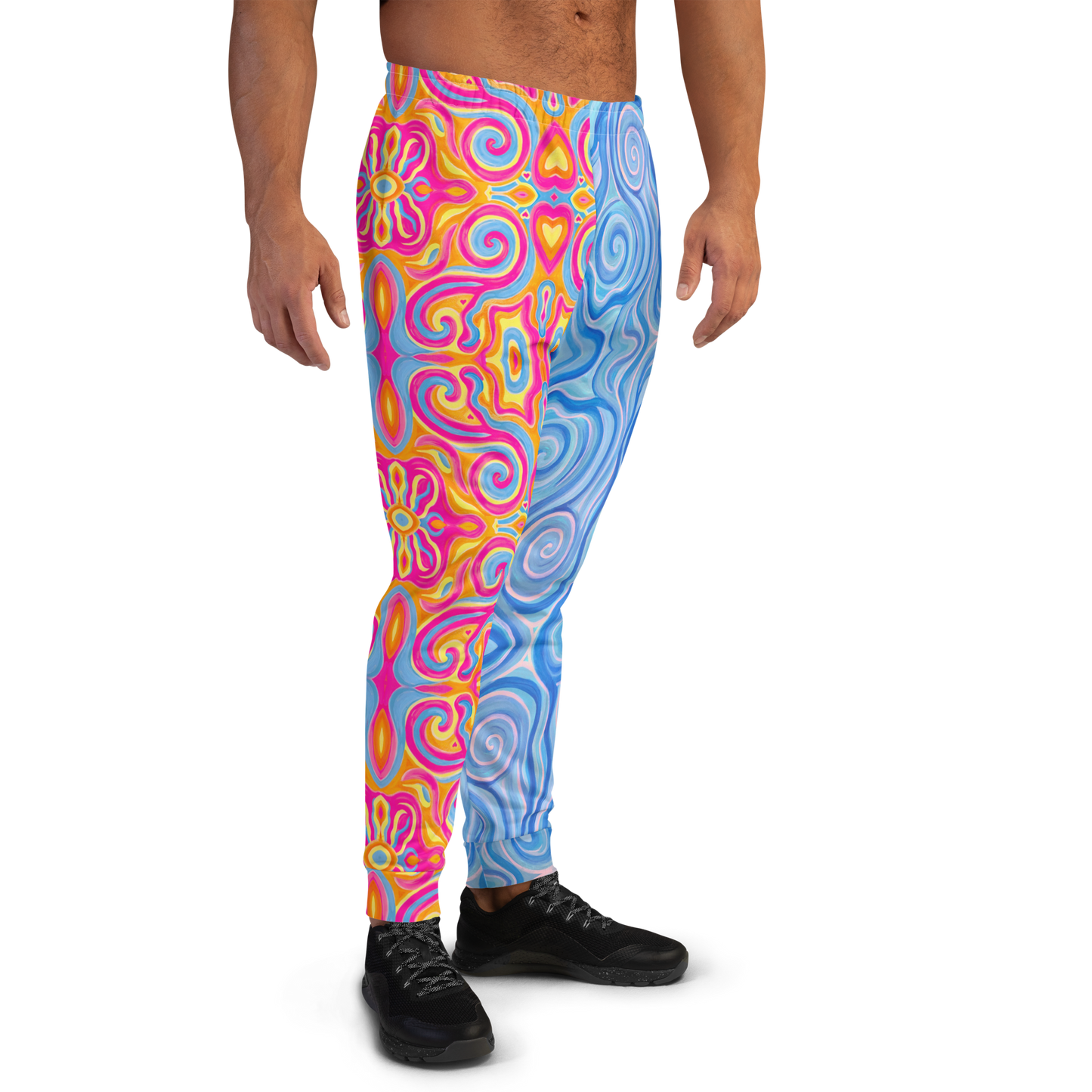 Cozy Joggers- "Magic Stamps" x "Aqua"