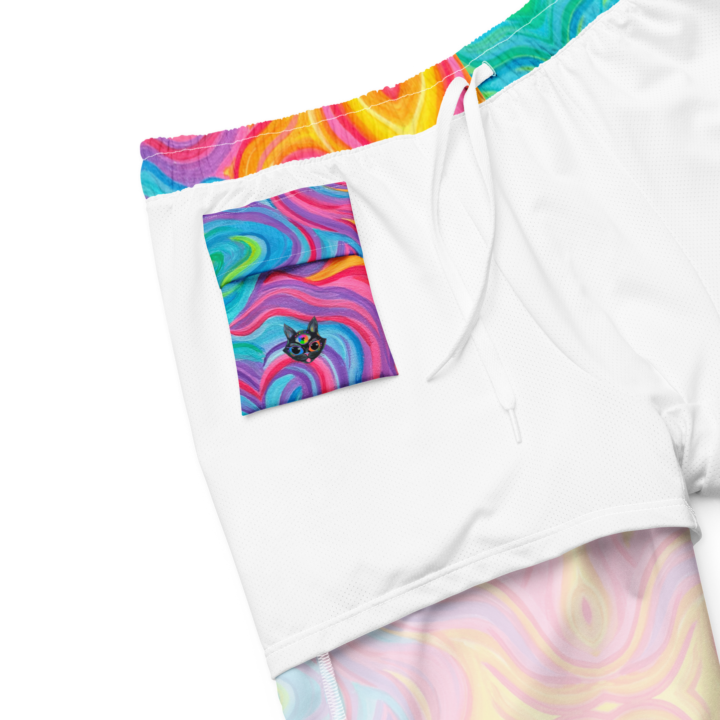 Swim Trunks (+Secret Internal Pocket)- "Elemental" Design