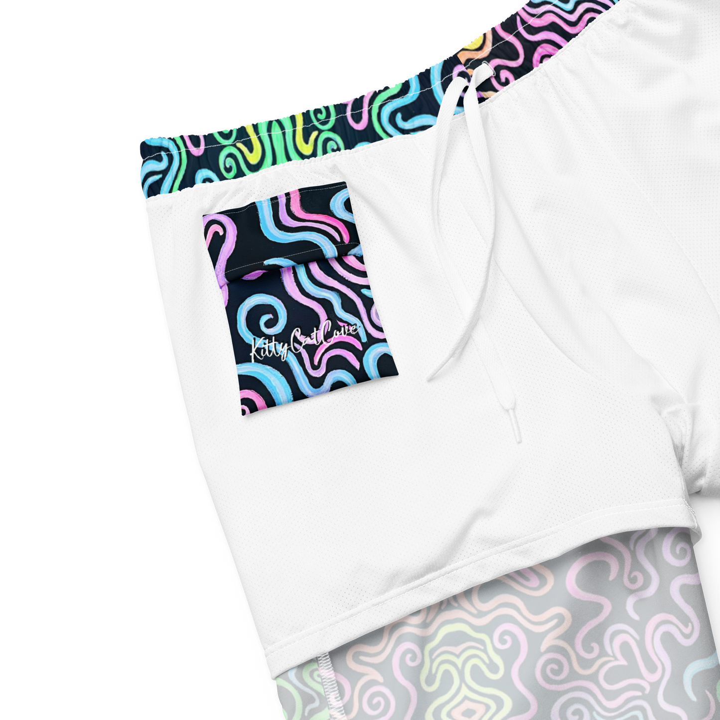 Swim Trunks (+Secret Internal Pocket)- "Glow" Design