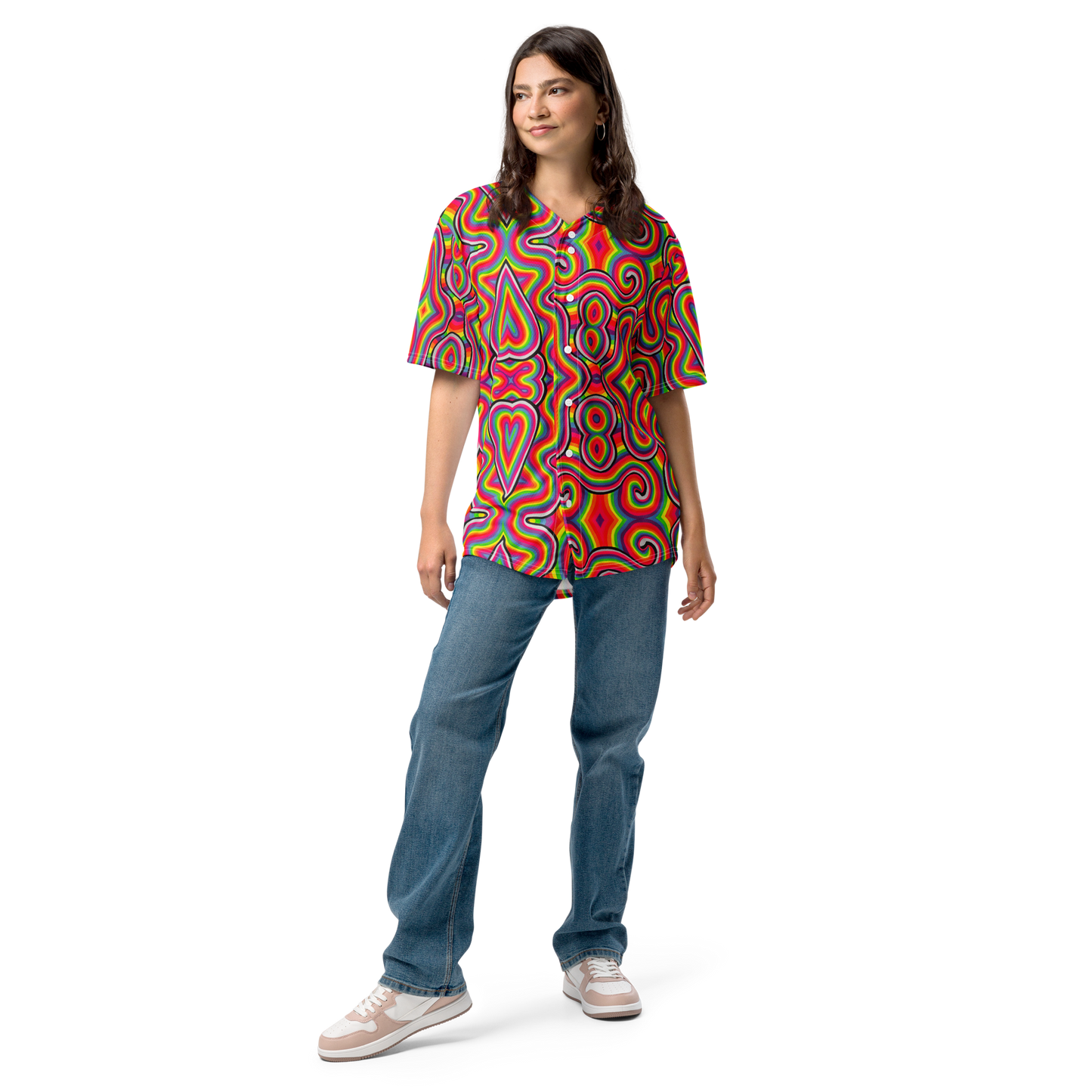 Button Up Jersey- "Dopamine" Design