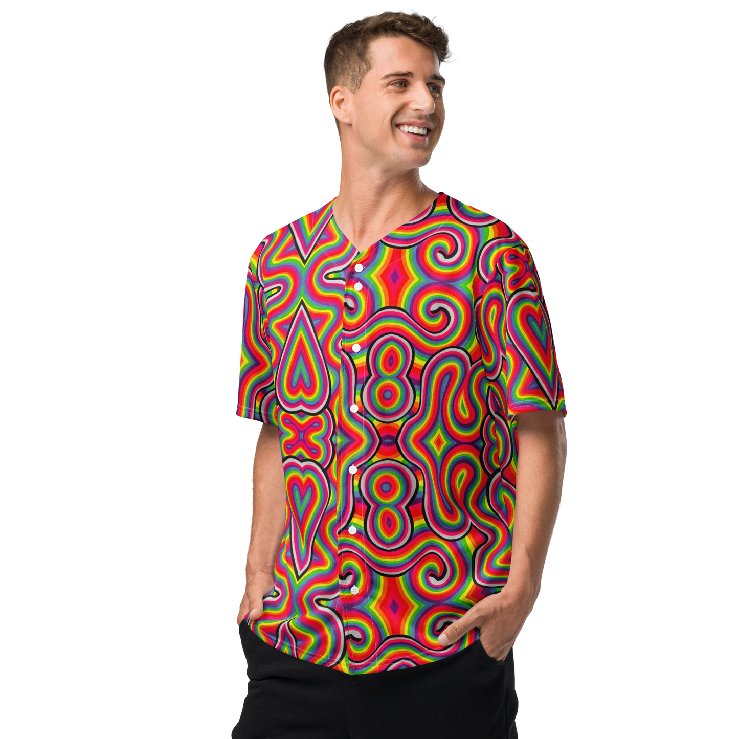 Button Up Jersey- "Dopamine" Design