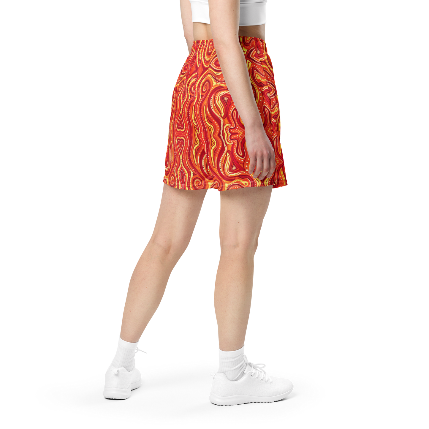 Soft Athletic Shorts- "Ember" Design