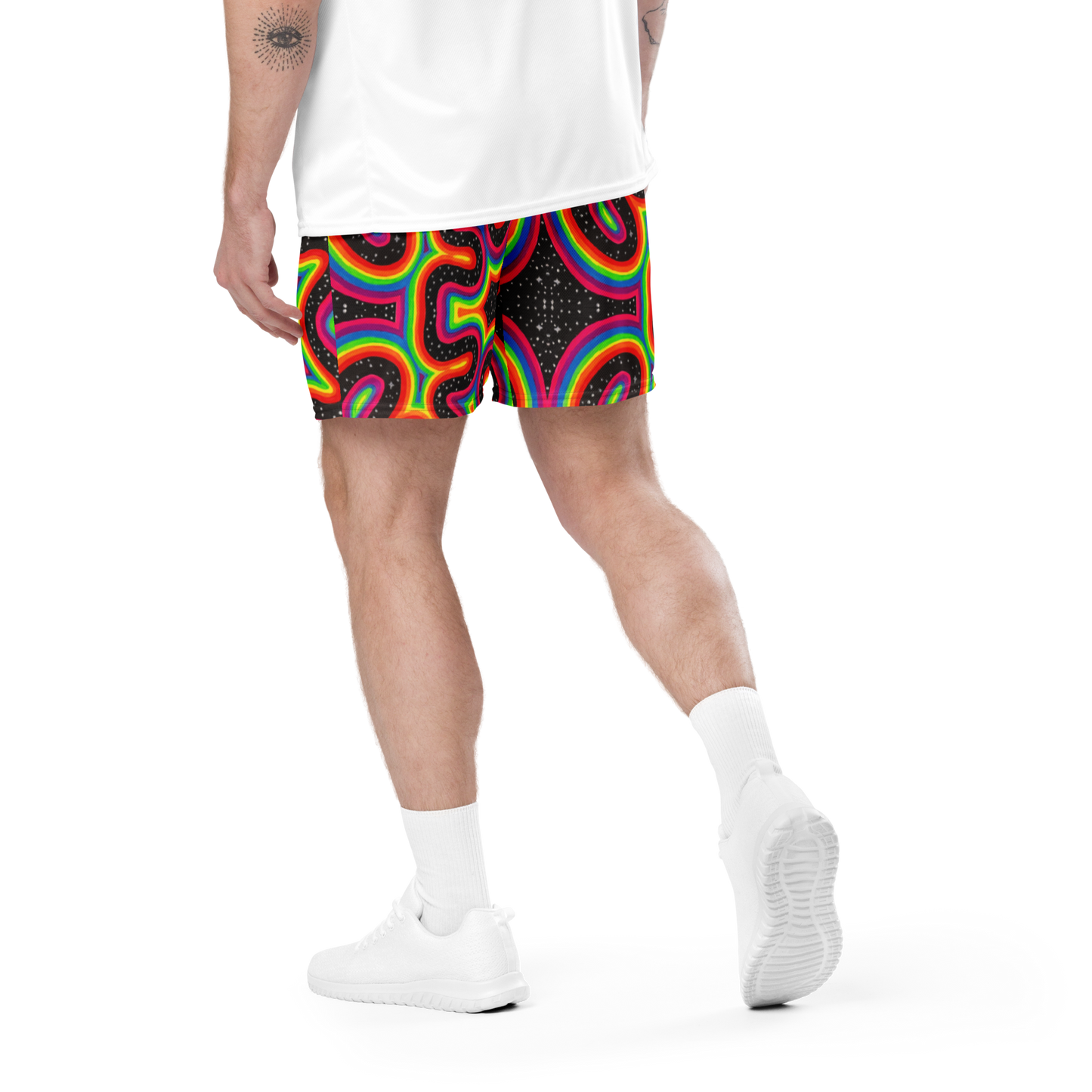 Soft Athletic Shorts- "Rainbow Rovd" Design