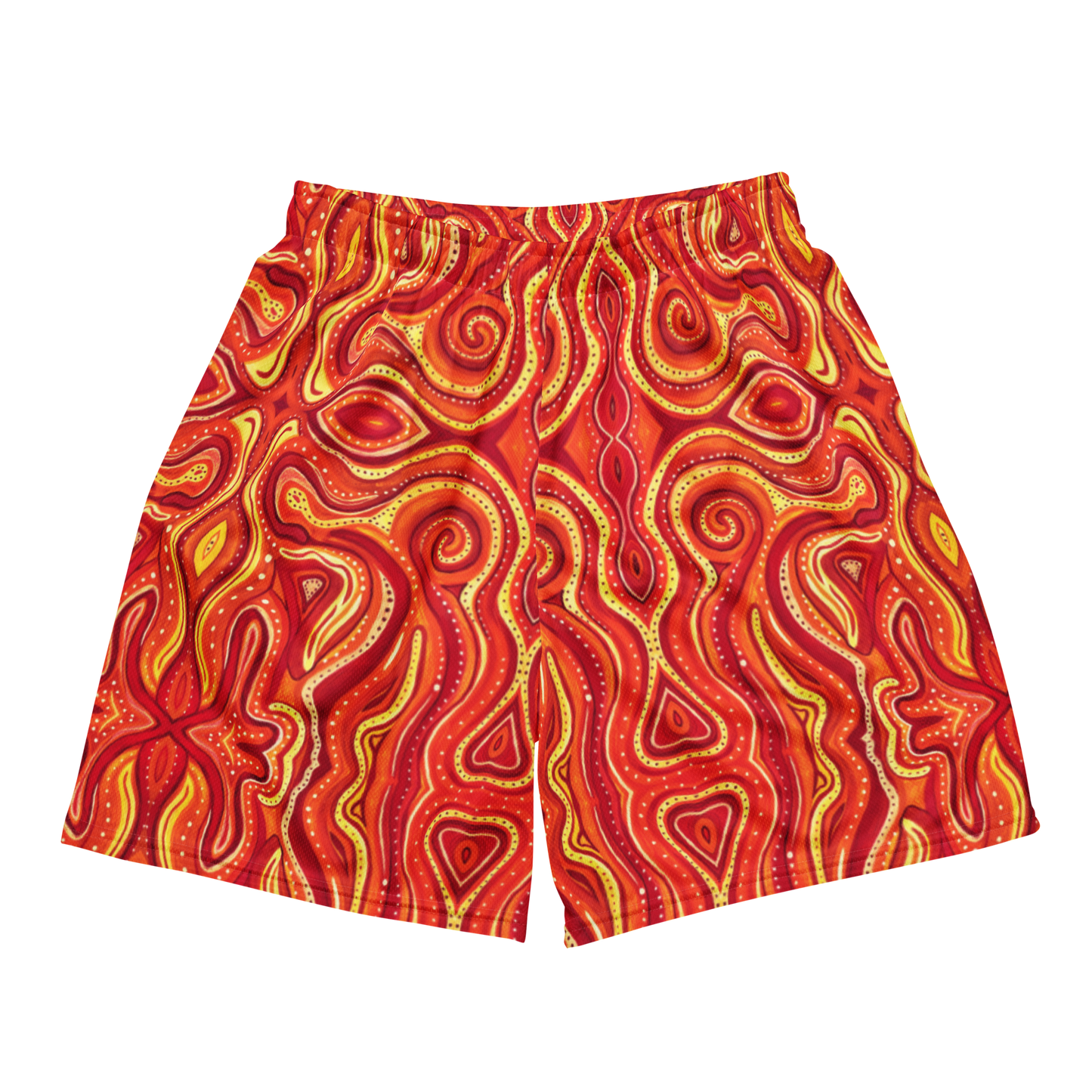 Soft Athletic Shorts- "Ember" Design